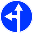 Знак 4.1.5 движение прямо или налево