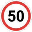 Знак 3.24 ограничение максимальной скорости (50 км/ч)